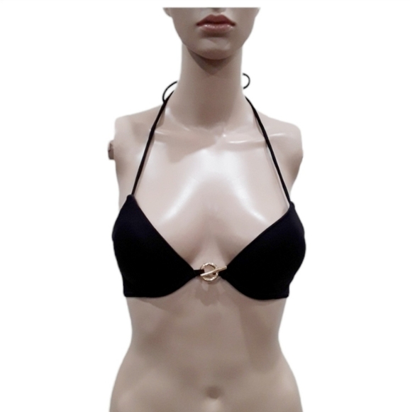 Victoria's Secret bikini top 34b gold clasp Y2k - Picture 1 of 3